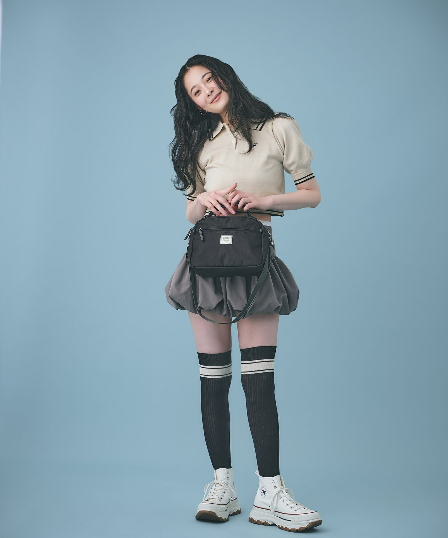 anello GRANDE ショルダーバッグ 軽量 2WAY A5 motte GHM0552