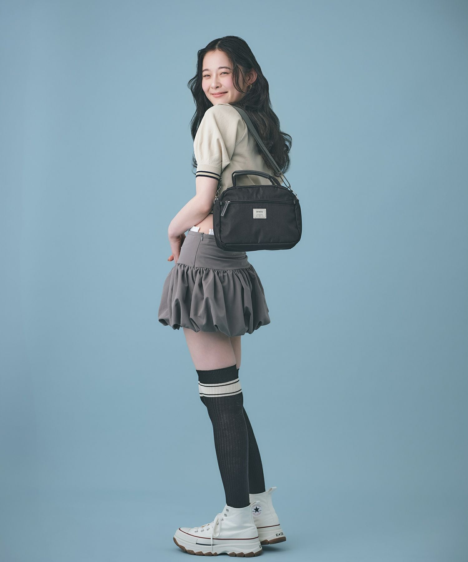 anello GRANDE ショルダーバッグ 軽量 2WAY A5 motte GHM0552