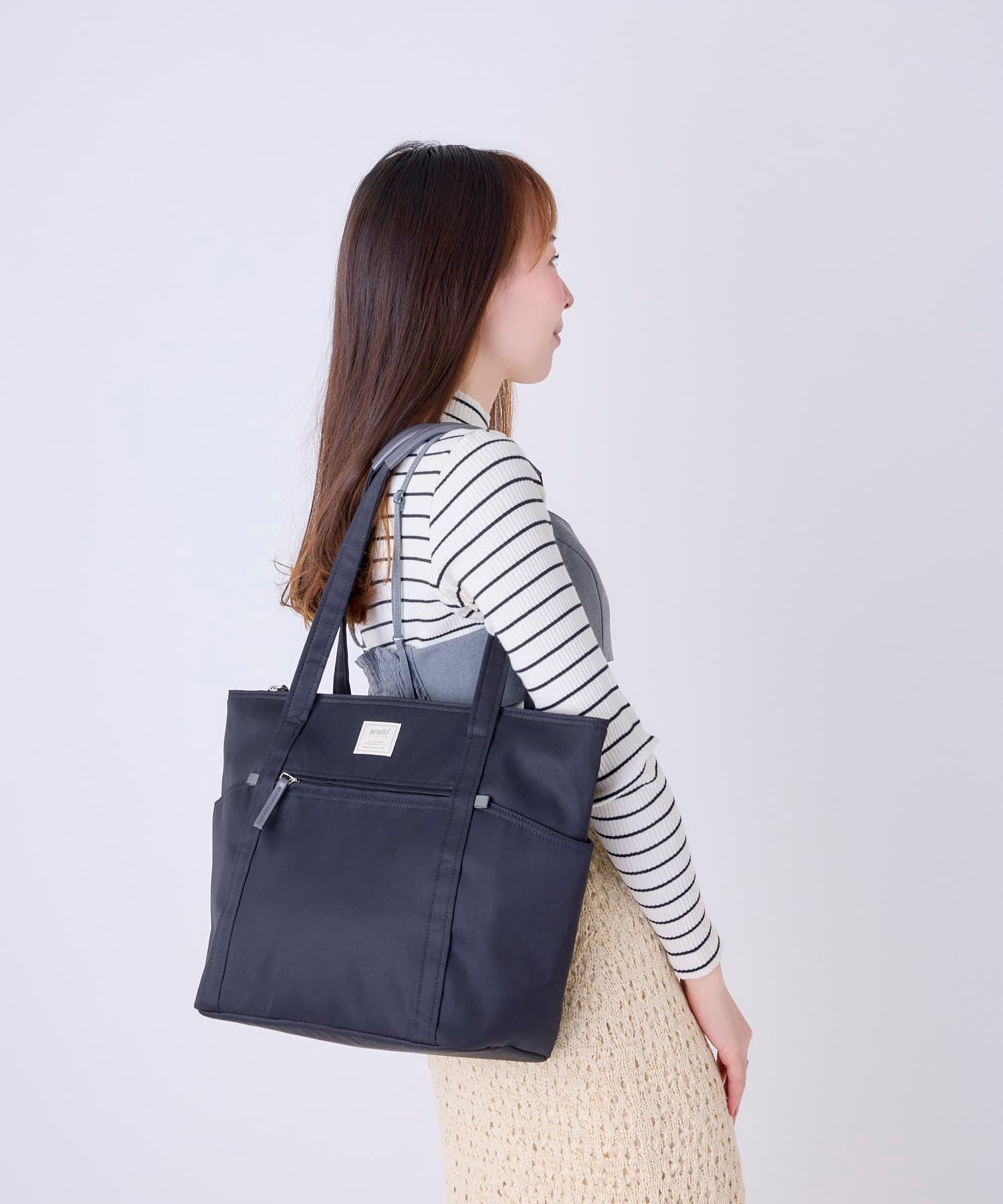 anello GRANDE トートバッグ 軽量 多収納 A4 motte GHM0553