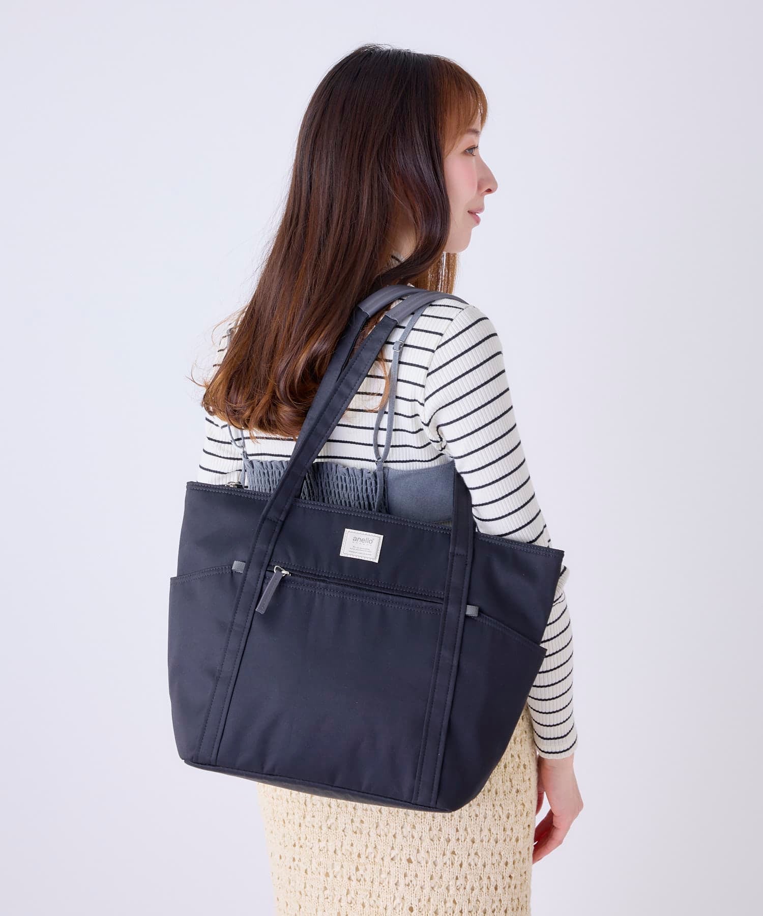 anello GRANDE トートバッグ 軽量 多収納 A4 motte GHM0553