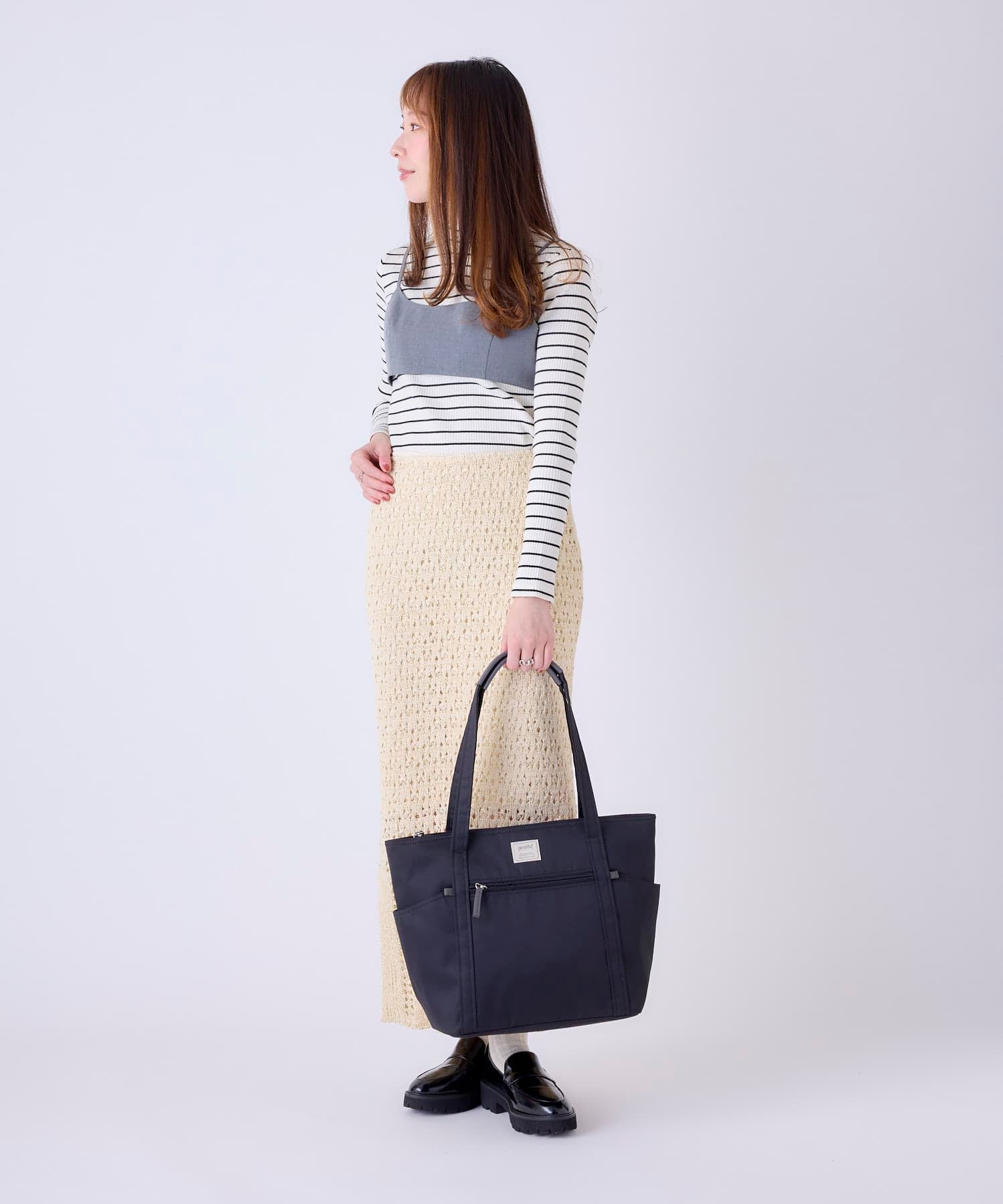 anello GRANDE トートバッグ 軽量 多収納 A4 motte GHM0553