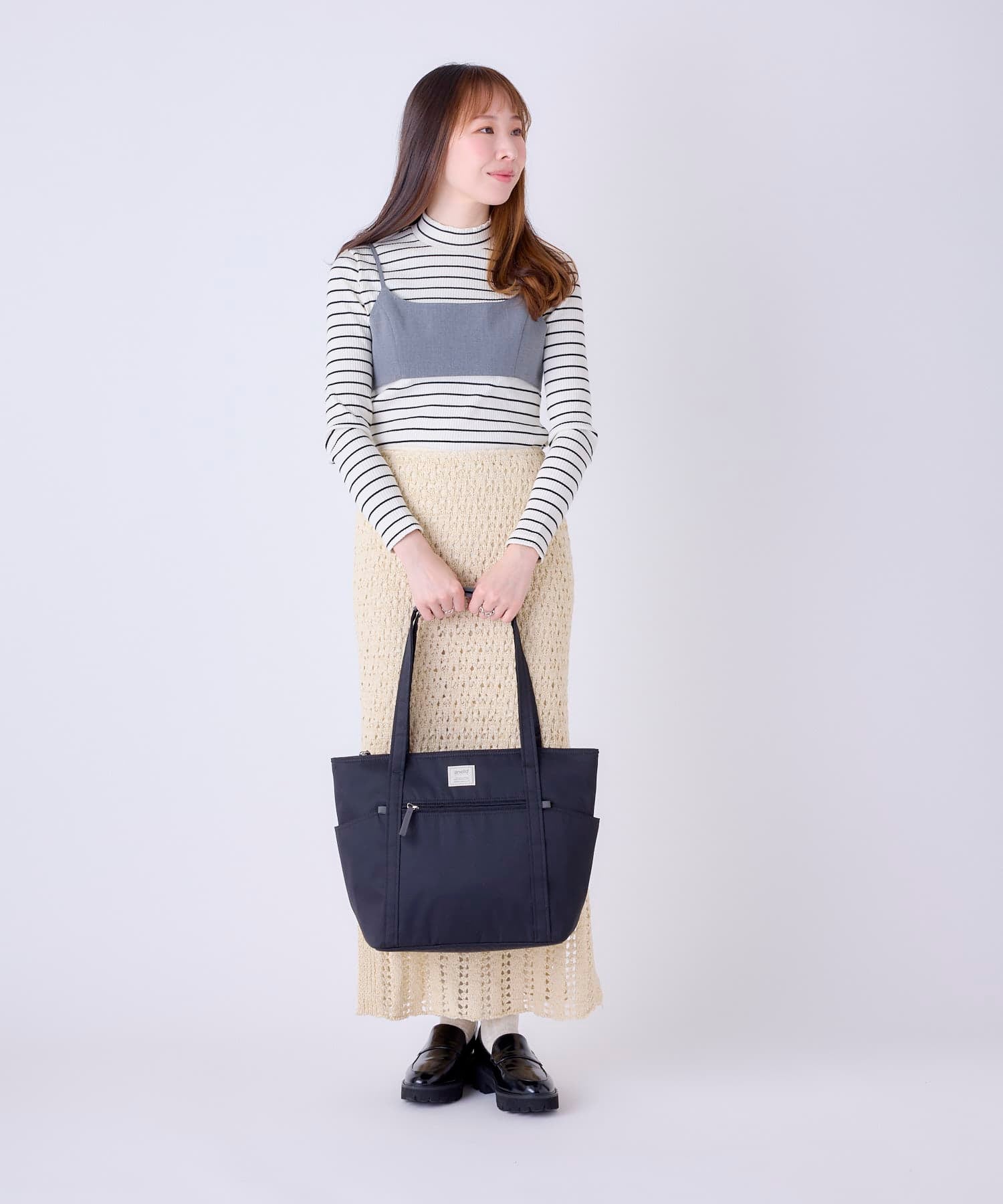 anello GRANDE トートバッグ 軽量 多収納 A4 motte GHM0553