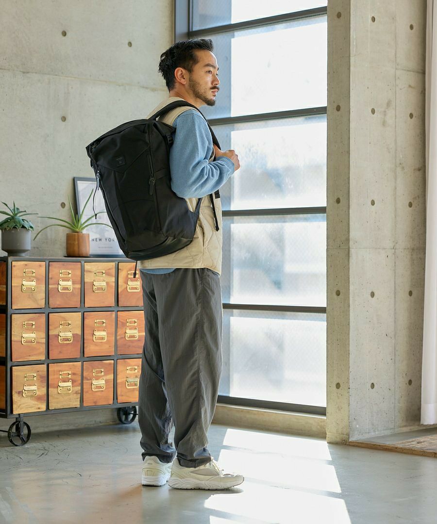 anello リュック バックパック 撥水 多収納 A4 SOLID ATB4482