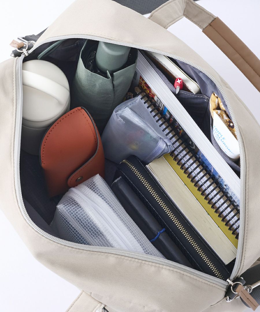 anello GRANDE ボストンバッグ 軽量 多収納 2WAY A4 motte GHM0558