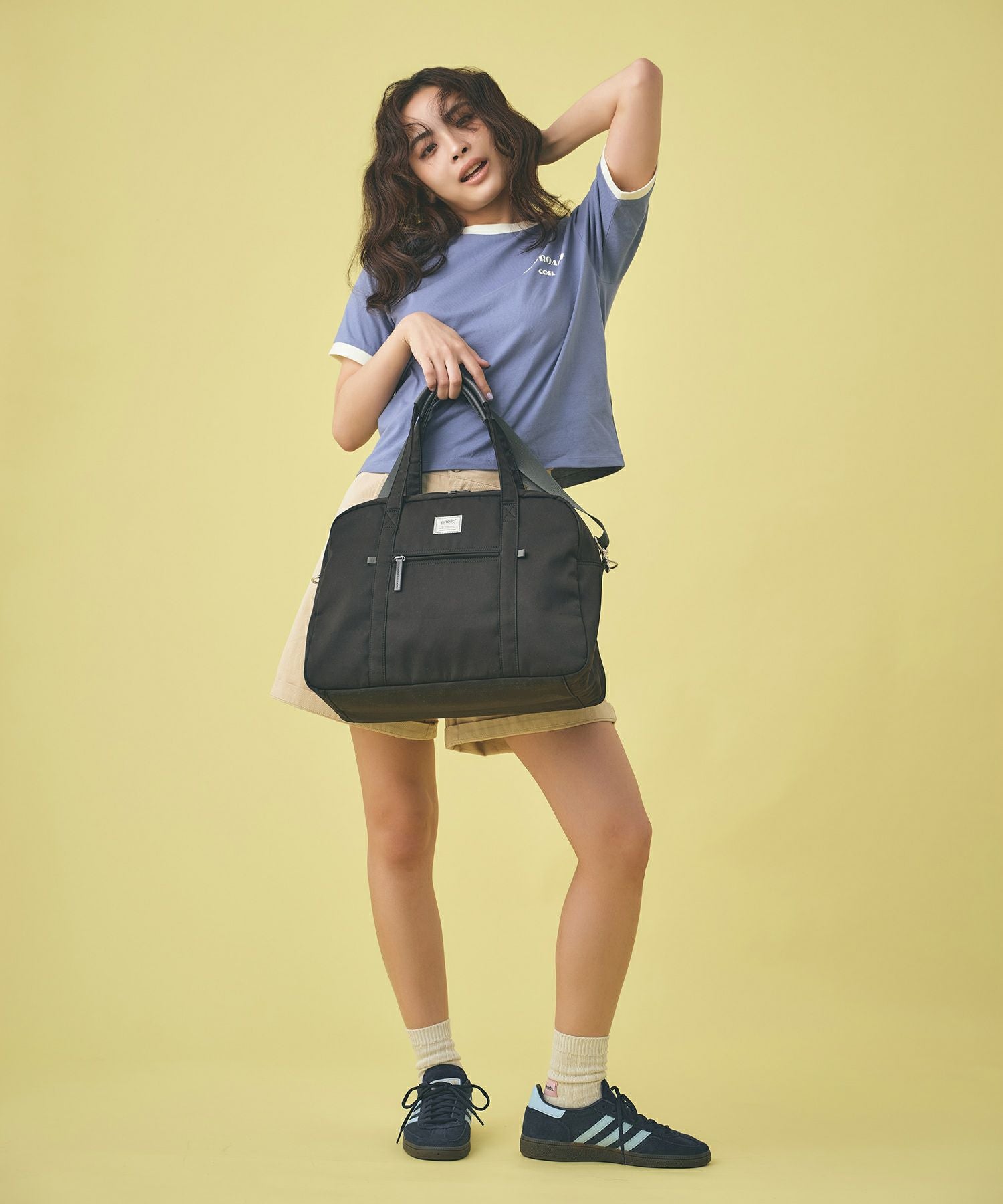 anello GRANDE ボストンバッグ 軽量 多収納 2WAY A4 motte GHM0558