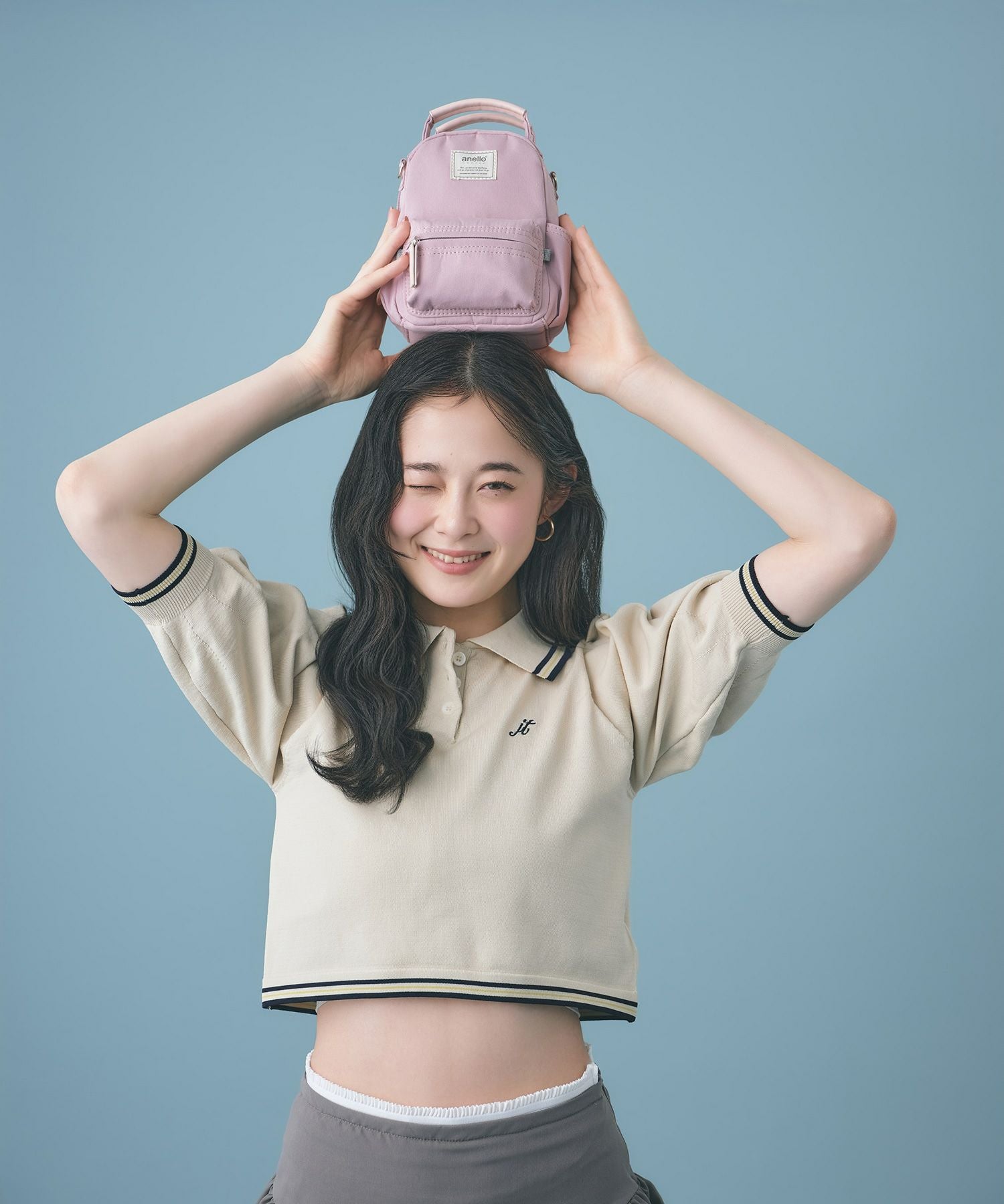 anello GRANDE ショルダーバッグ 軽量 2WAY mini motte GHM0559