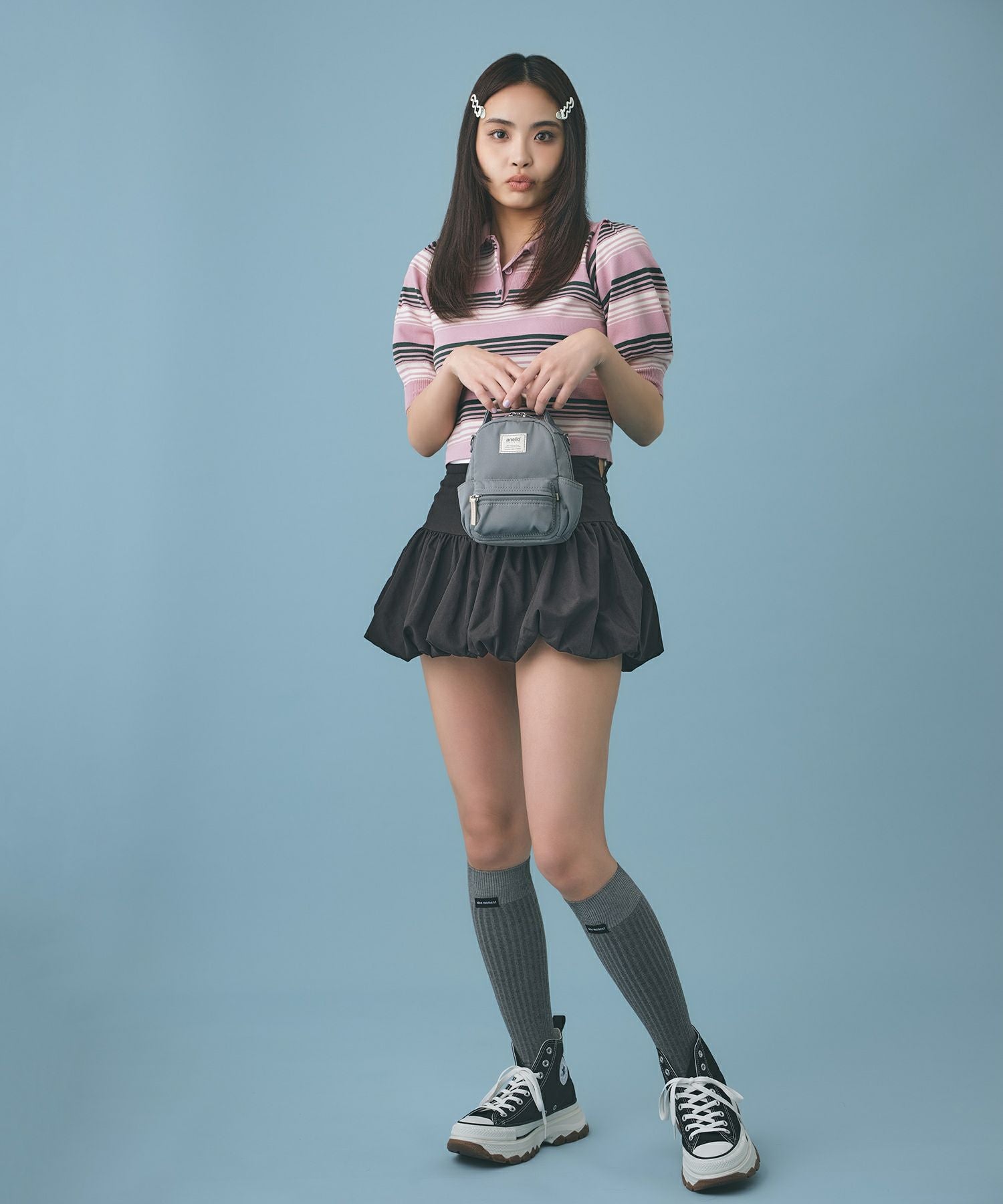 anello GRANDE ショルダーバッグ 軽量 2WAY mini motte GHM0559