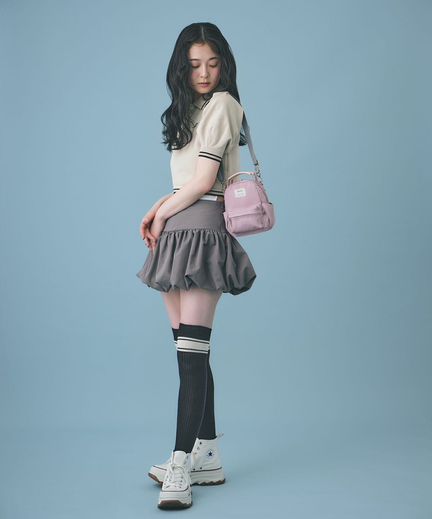 anello GRANDE ショルダーバッグ 軽量 2WAY mini motte GHM0559