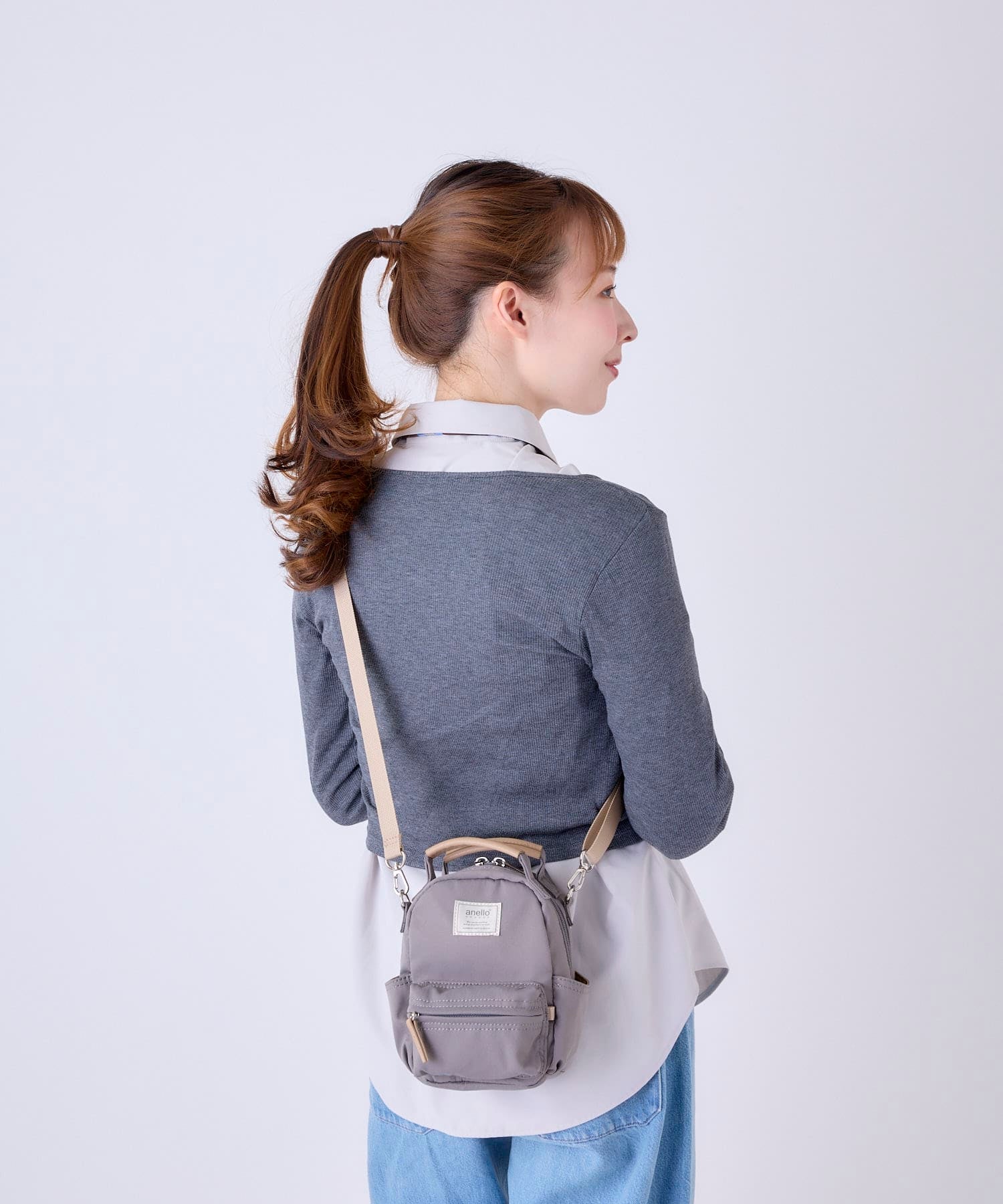 anello GRANDE ショルダーバッグ 軽量 2WAY mini motte GHM0559