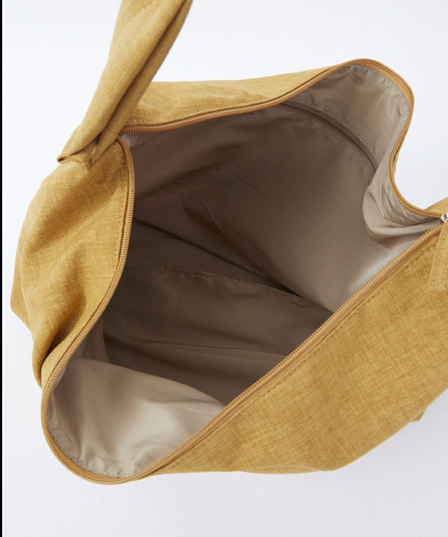 Legato Largo ショルダーバッグ  A4 ハンモックバッグ　リネン調ポリ LG-F3114