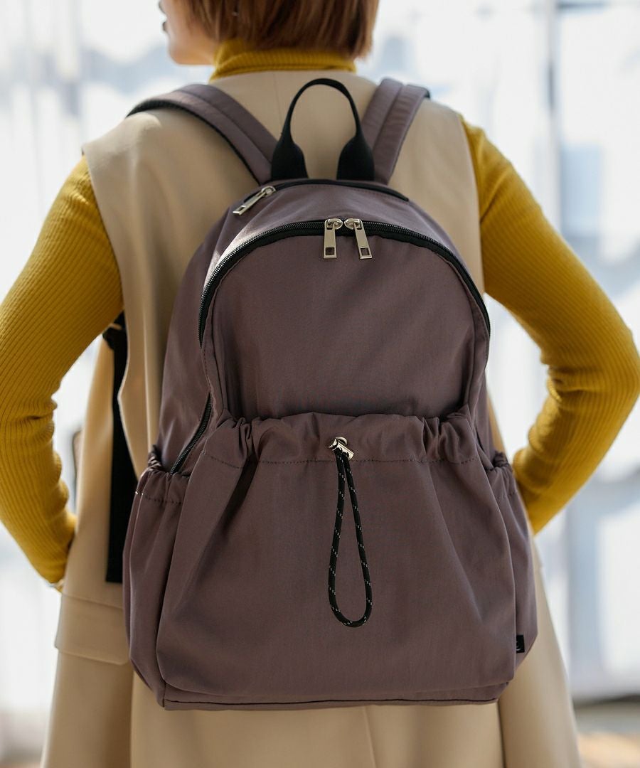 Legato Largo リュック バックパック 撥水 10ﾎﾟｹ 多収納 A4 ドロストバッグ LI-E1624