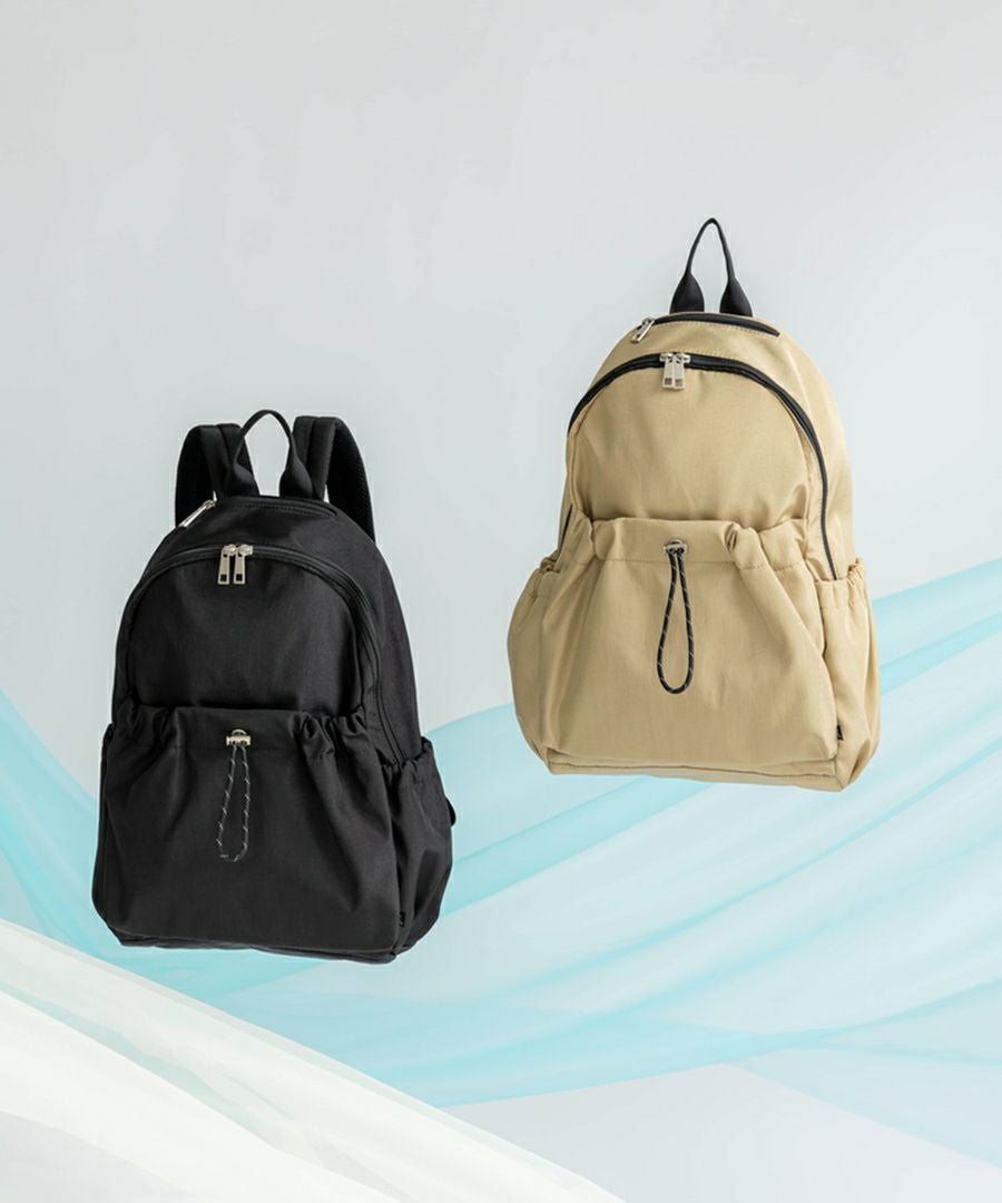 Legato Largo リュック バックパック 撥水 10ﾎﾟｹ 多収納 A4 ドロストバッグ LI-E1624