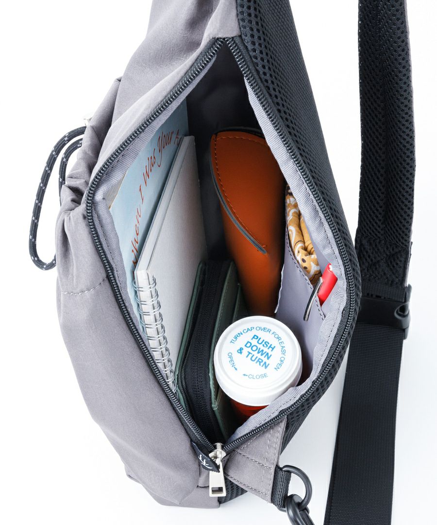 Legato Largo ボディバッグ ウエストポーチ 撥水 A5 ドロストバッグ LI-E1626