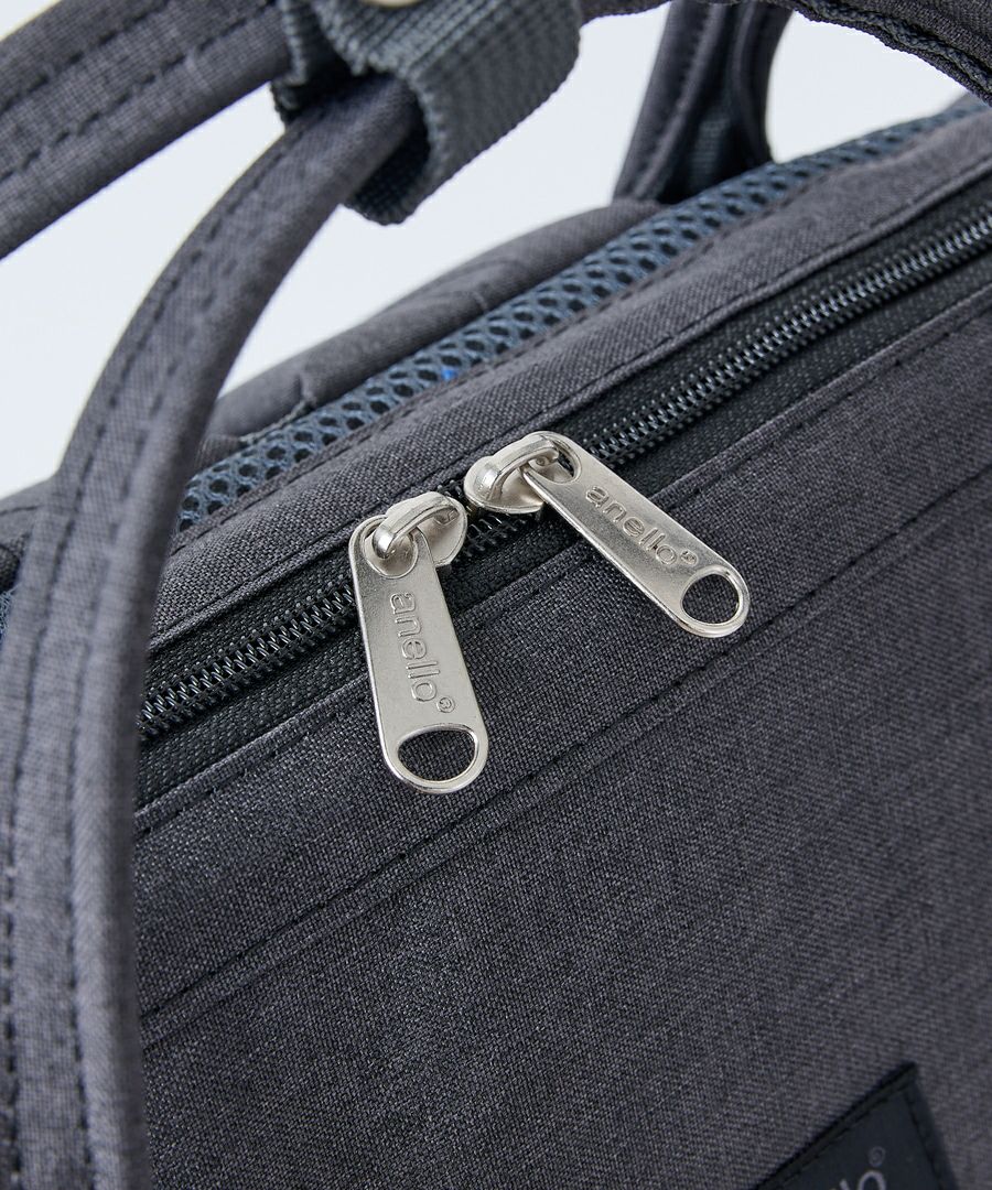 anello リュック バックパック 撥水 ﾘﾌﾟﾘｰﾌﾞ 多収納 10ﾎﾟｹ PC収納 A3 CB-HEATHER ATB4683