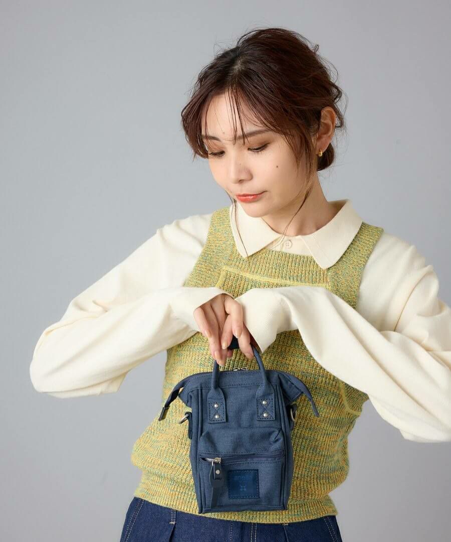 anello ショルダーバッグ 撥水 ﾘﾌﾟﾘｰﾌﾞ 2WAY mini CB-HEATHER ATB4686