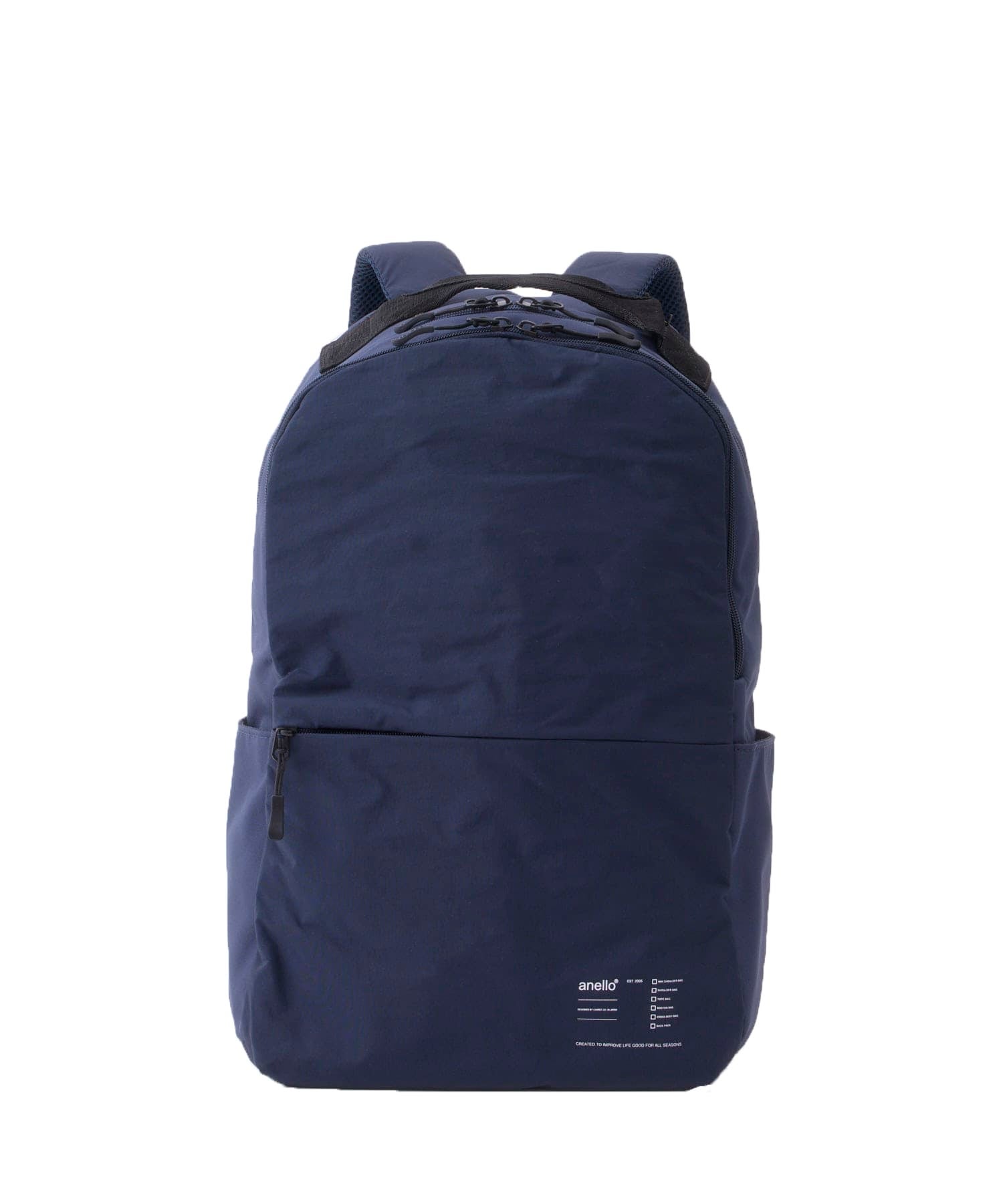 anello リュック バックパック 両面撥水 軽量 PC収納 10ポケット キャリーオン A4 GUIDE ATH3563