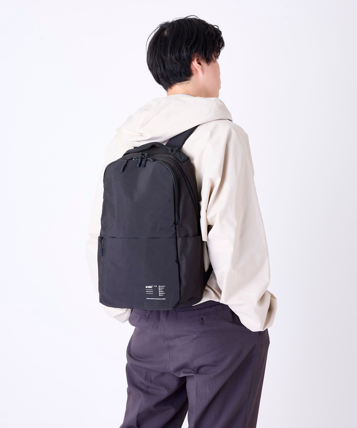 anello リュック バックパック 両面撥水 軽量 PC収納 10ポケット キャリーオン A4 GUIDE ATH3563