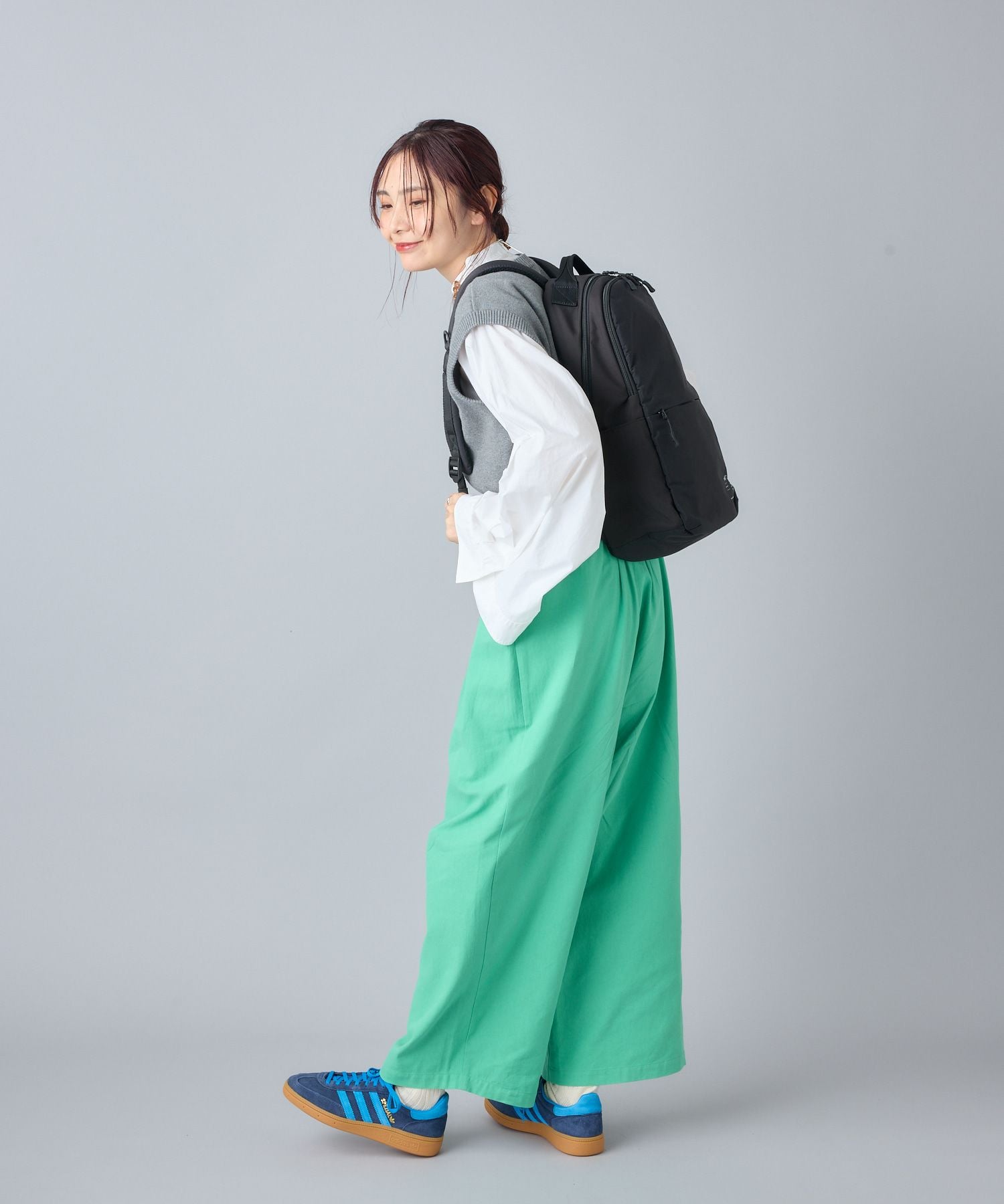 anello リュック バックパック 両面撥水 軽量 PC収納 10ポケット キャリーオン A4 GUIDE ATH3563