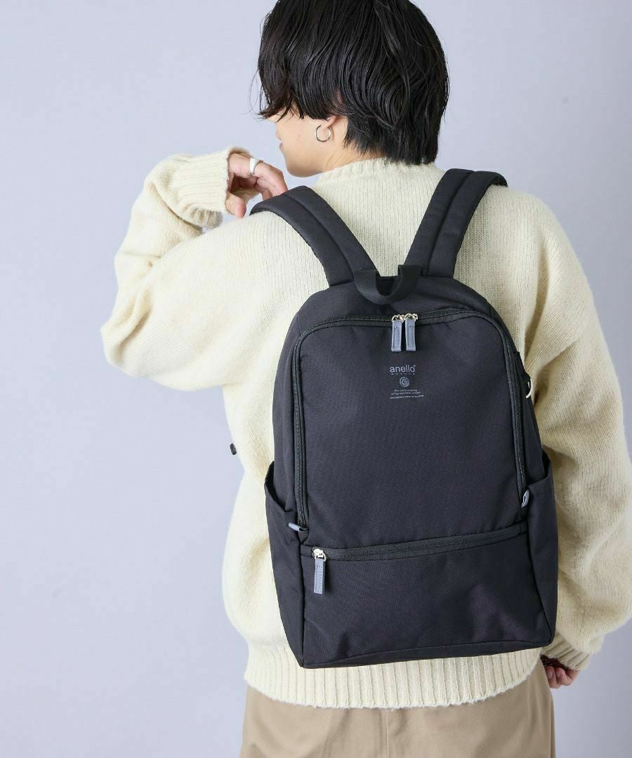 anello GRANDE リュック バックパック 両面撥水 軽量 PC収納 キャリーオン A4 FITTY GTM0833
