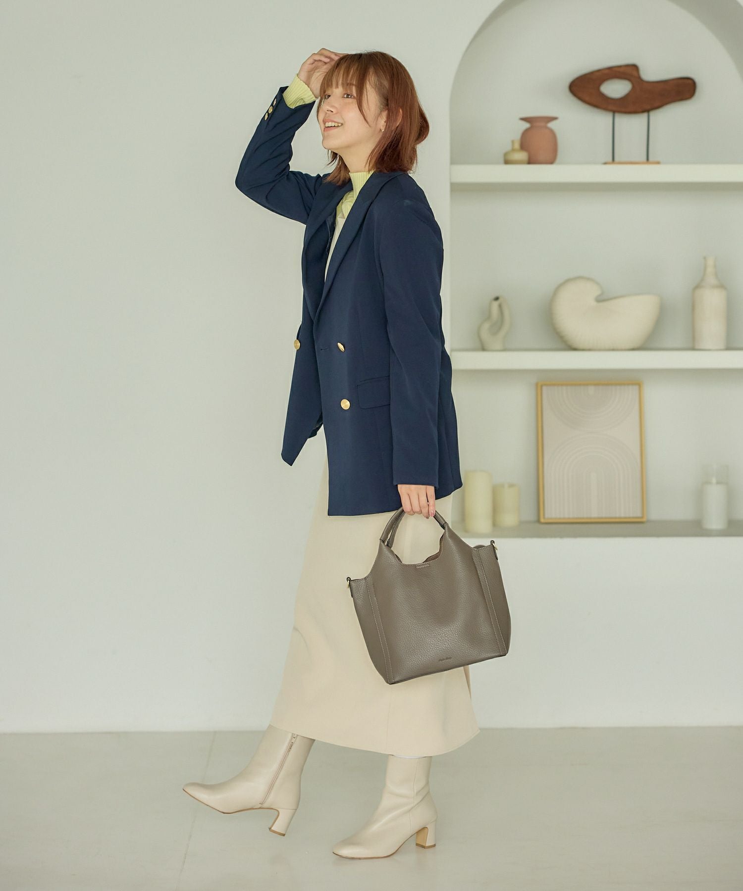 Legato Largo トートバッグ 軽量 2WAY 3室仕様 自立 A5 レトロシボ LH-D1373