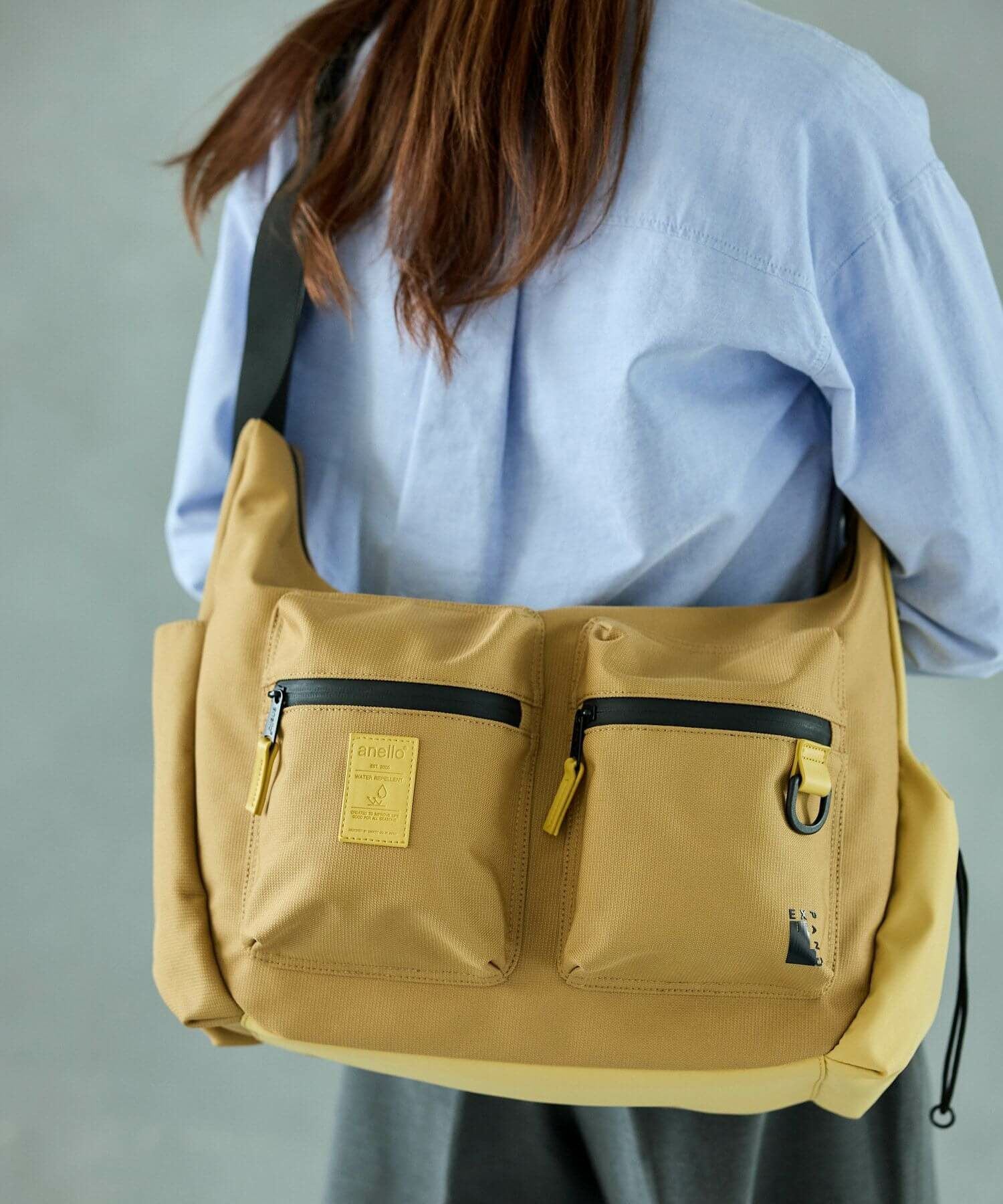 anello ショルダーバッグ 撥水 ショルダーパッド付き A4 EXPAND5 ATN1181