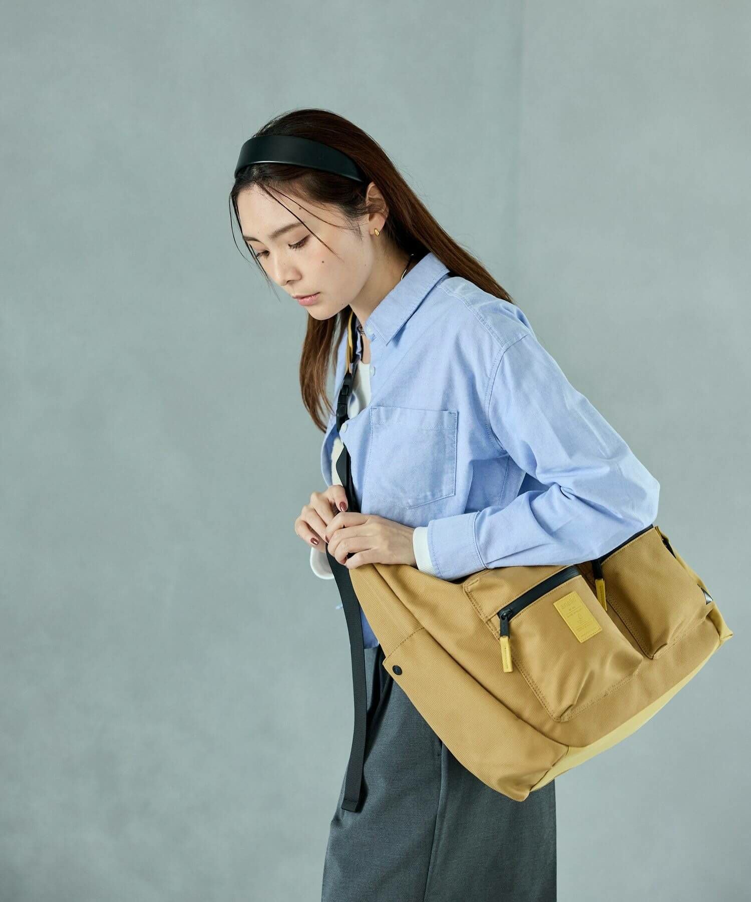 anello ショルダーバッグ 撥水 ショルダーパッド付き A4 EXPAND5 ATN1181