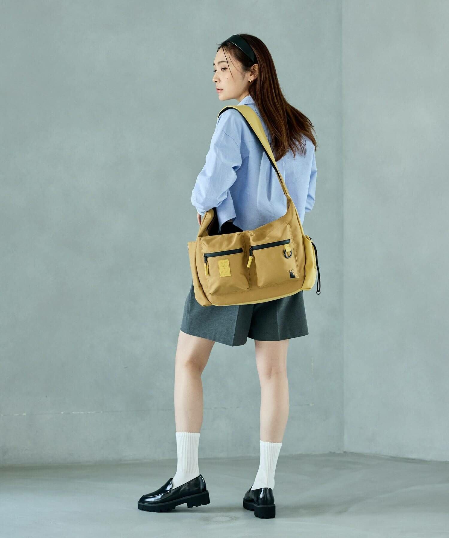 anello ショルダーバッグ 撥水 ショルダーパッド付き A4 EXPAND5 ATN1181