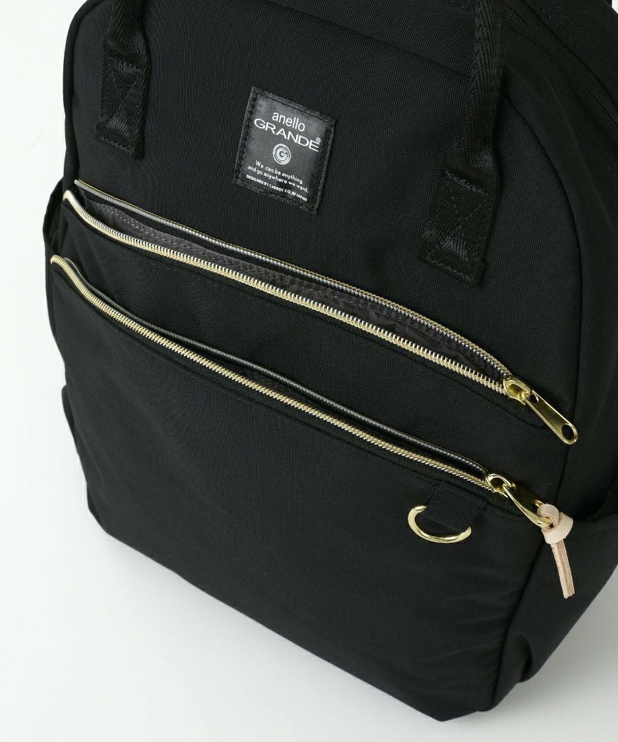 anello GRANDE リュック バックパック 両面撥水 軽量 10ポケット PC収納 キャリーオン Dかん A4 MART GTM0864