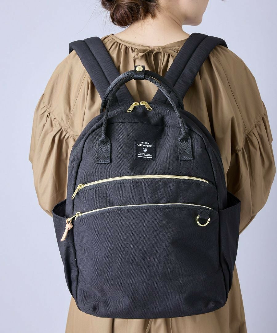 anello GRANDE リュック バックパック 両面撥水 軽量 10ポケット PC収納 キャリーオン Dかん A4 MART GTM0864