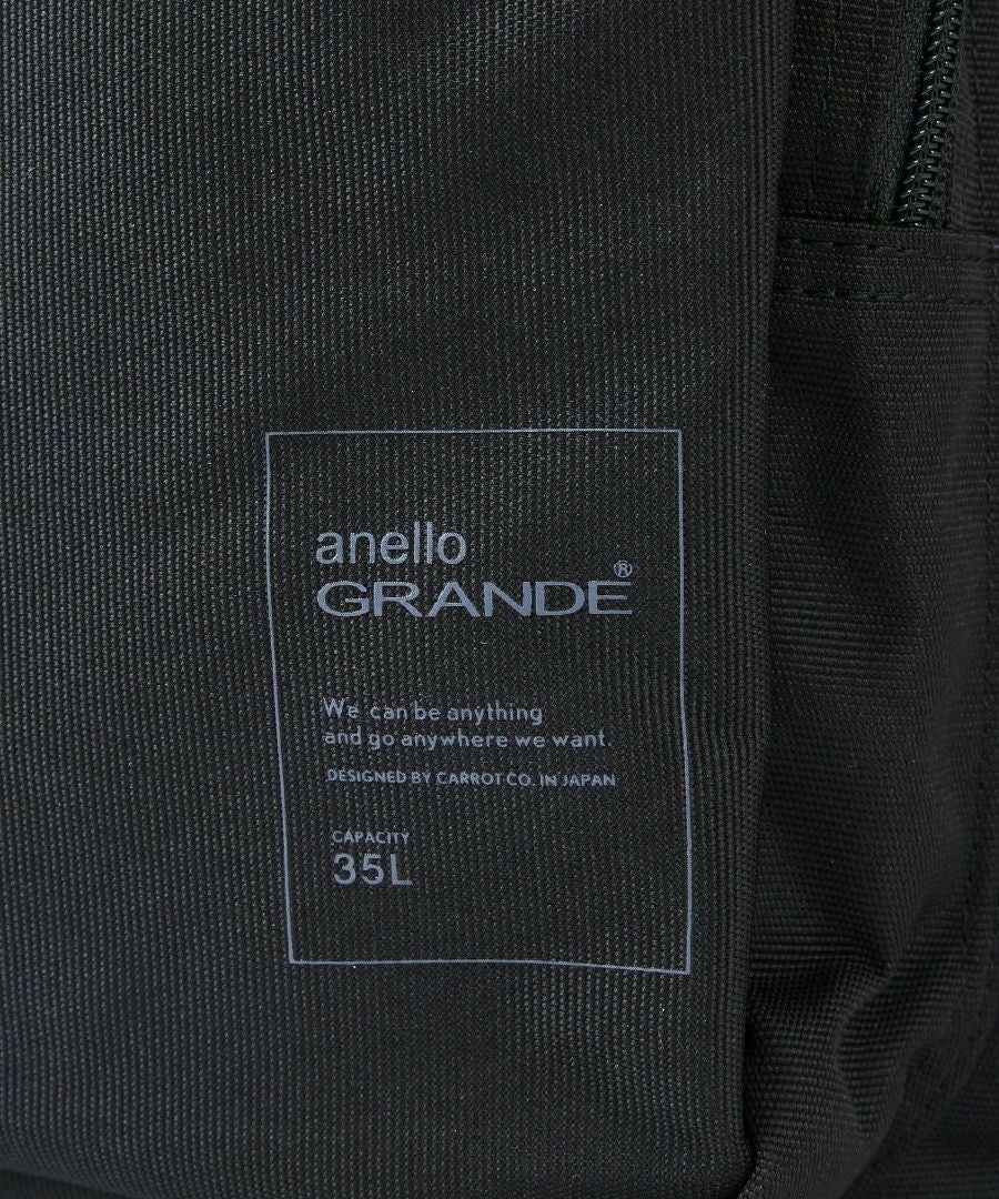 anello GRANDE リュック バックパック 両面撥水 大容量 35L 多機能 10ﾎﾟｹ PC収納 ｷｬﾘｰｵﾝ ﾁｪｽﾄｽﾄﾗｯﾌﾟ Dかん A4 BUDDY GTM0871