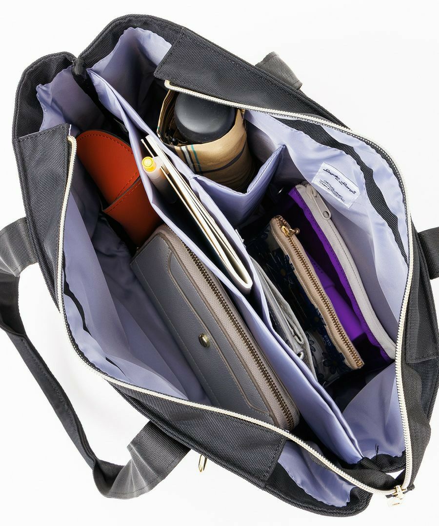 Legato Largo トートバッグ 簡探バッグ 撥水 整理整頓 仕切り A4 簡探バッグ LT-F3412