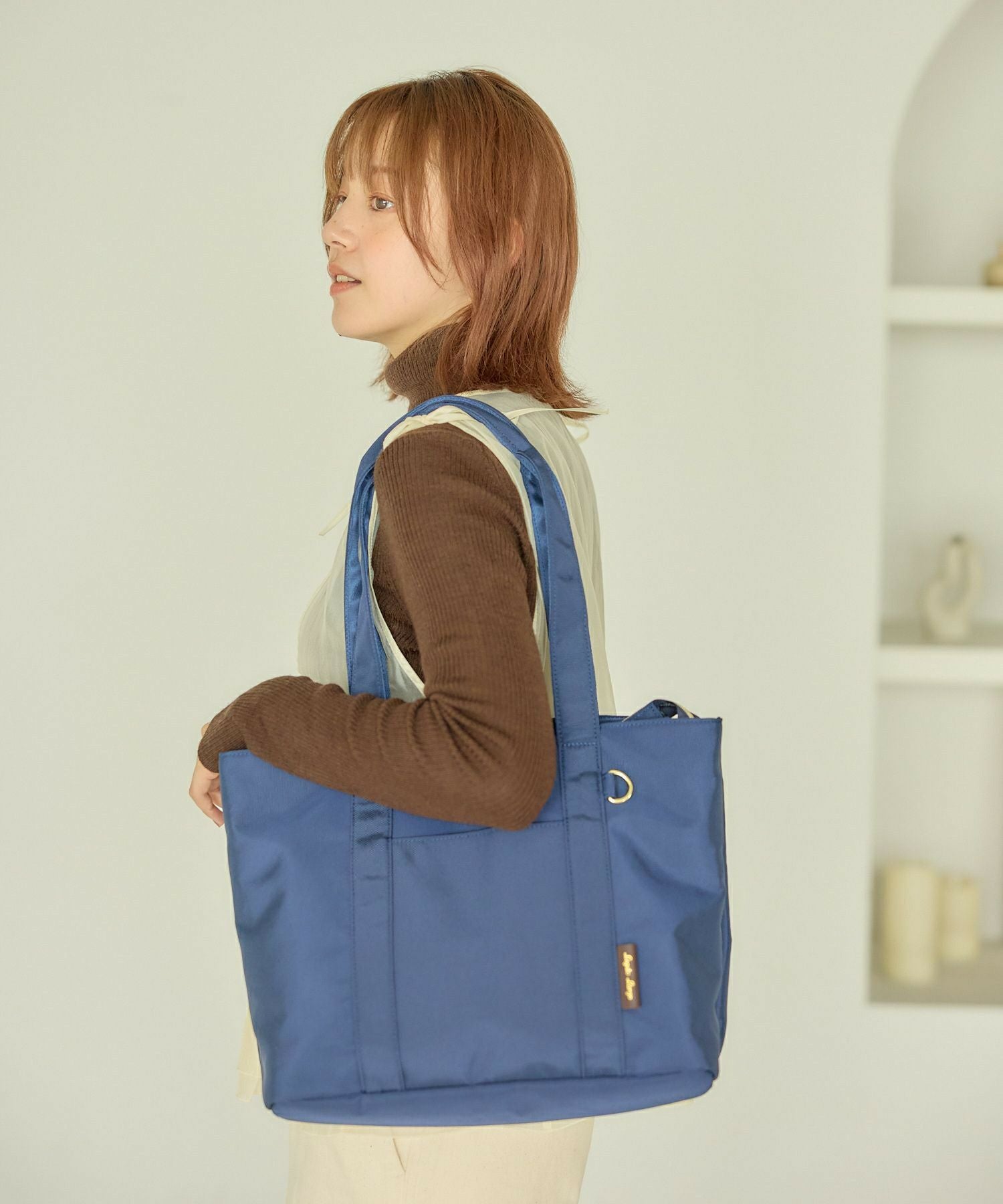 Legato Largo トートバッグ 簡探バッグ 撥水 整理整頓 仕切り A4 簡探バッグ LT-F3412