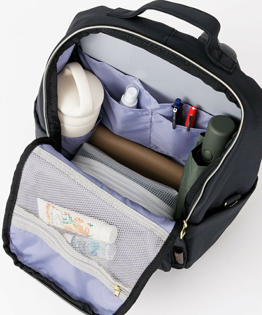 Legato Largo リュック バックパック 簡探バッグ 撥水 整理整頓 マザーズバッグ 多収納 A4 簡探バッグ LT-F3413