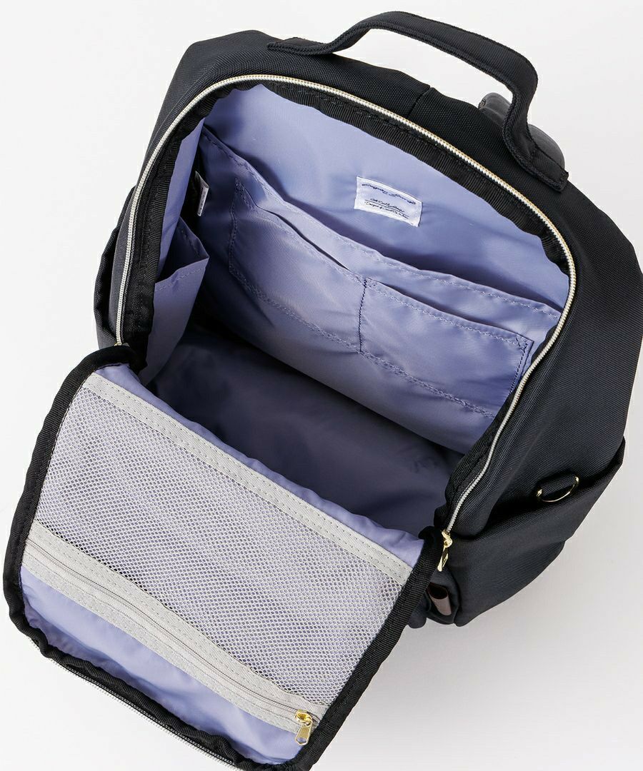 Legato Largo リュック バックパック 簡探バッグ 撥水 整理整頓 マザーズバッグ 多収納 A4 簡探バッグ LT-F3413