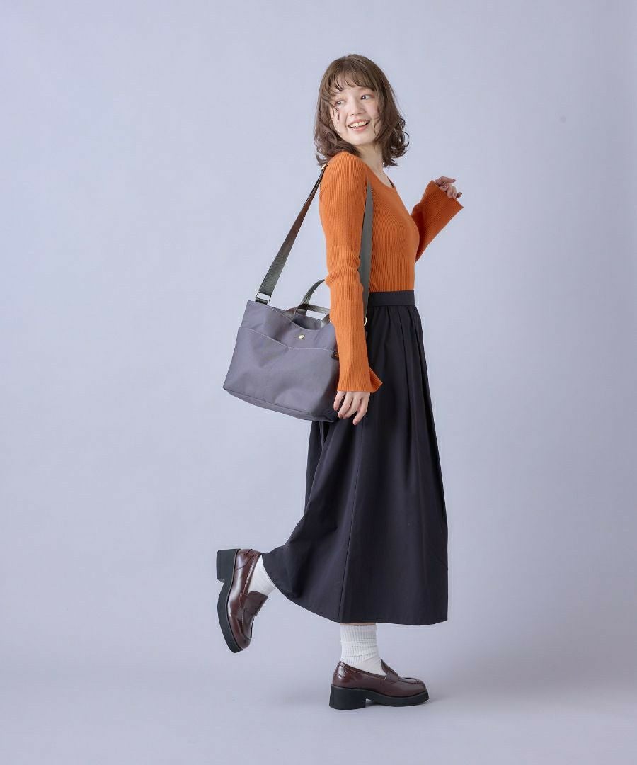 Legato Largo ショルダーバッグ 撥水 両立バッグ ３層構造 5ポケット A5 撥水両立バッグ LT-F3382