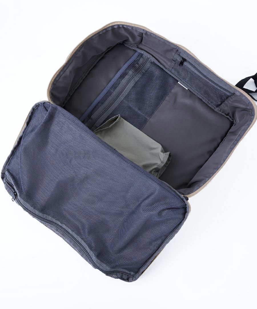 fulcro リュック バックパック 撥水 多ポケット メッシュポケット キャリーオン 0 ESSENCE fma-0004