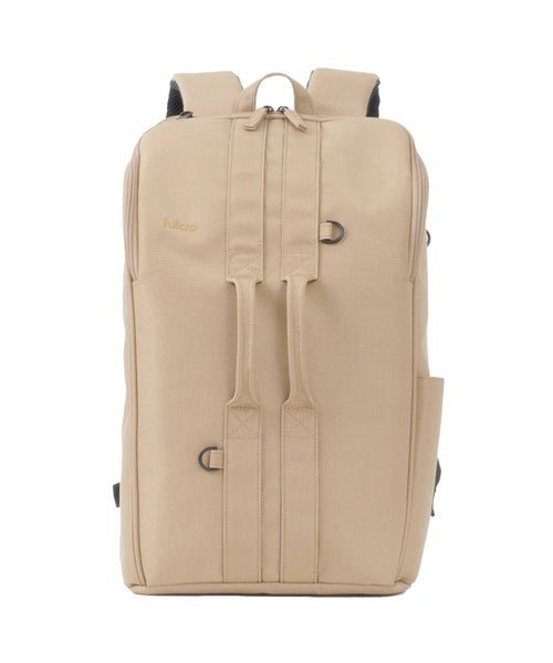 fulcro リュック バックパック 撥水 正面ダブルハンドル 多ポケット メッシュポケット キャリーオン A4 ESSENCE fma-0006