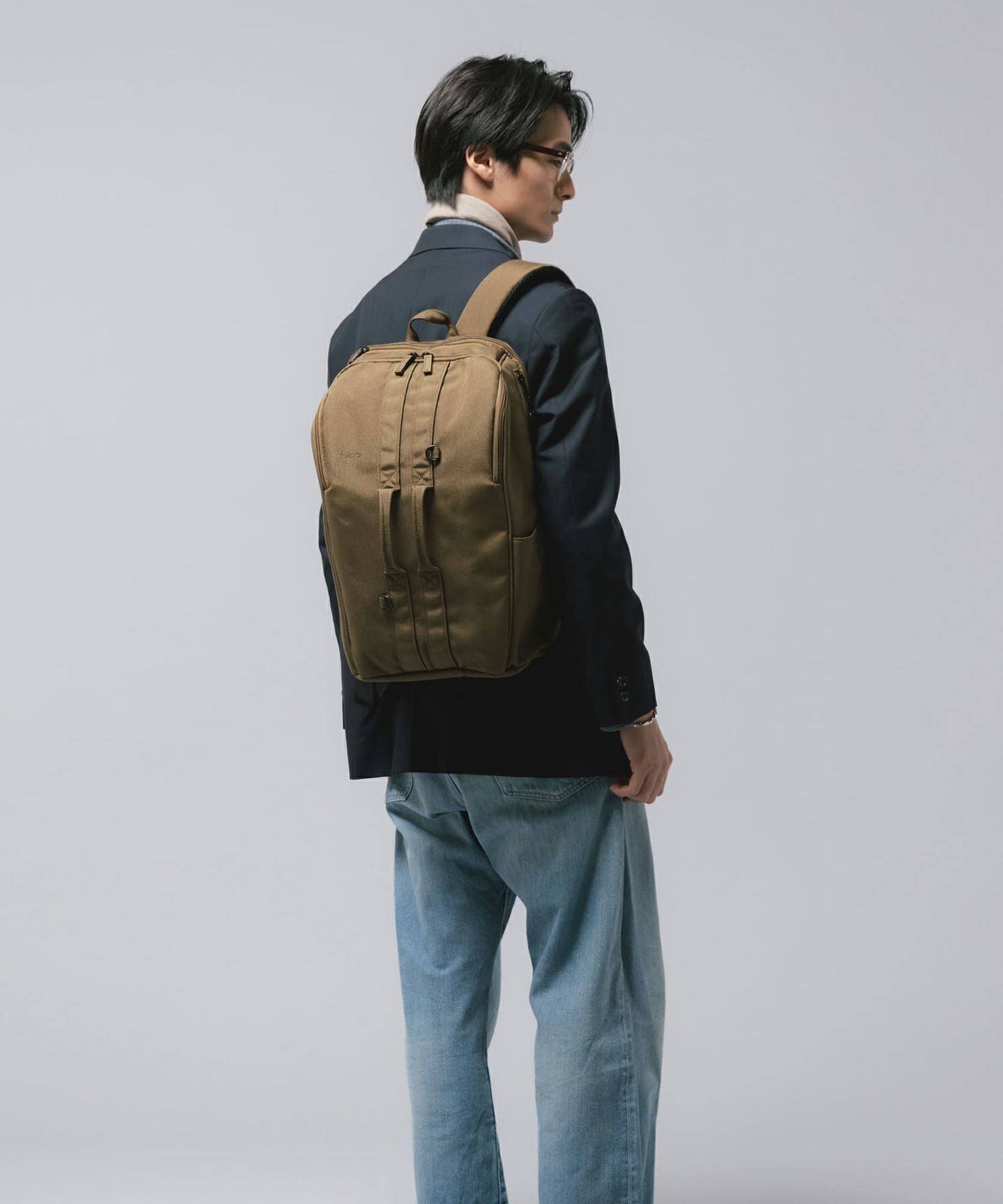 fulcro リュック バックパック 撥水 正面ダブルハンドル 多ポケット メッシュポケット キャリーオン A4 ESSENCE fma-0006