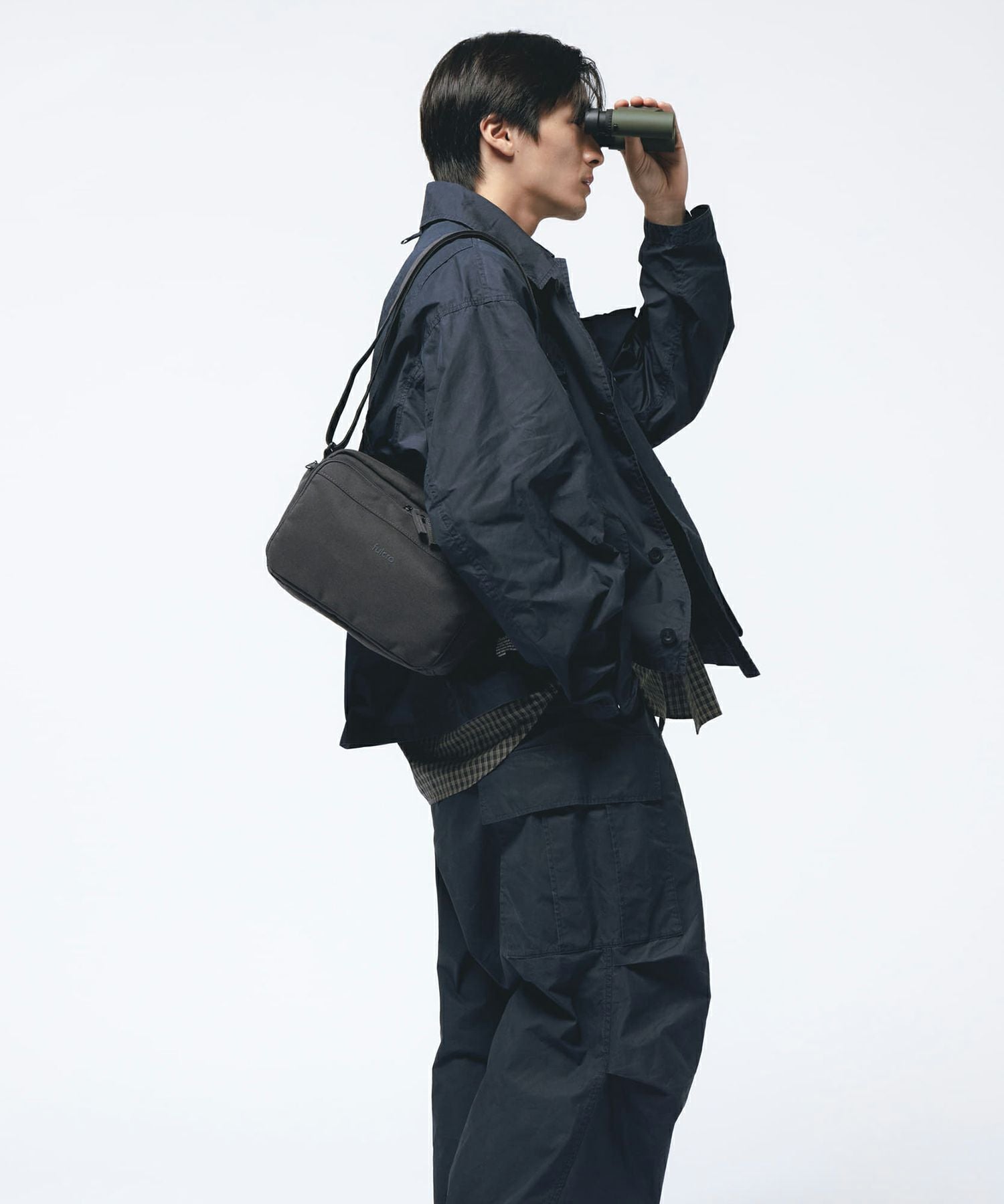 fulcro ショルダーバッグ 撥水 多収納 お財布機能付き 軽量 旅行用 mini Explorer fma-0012