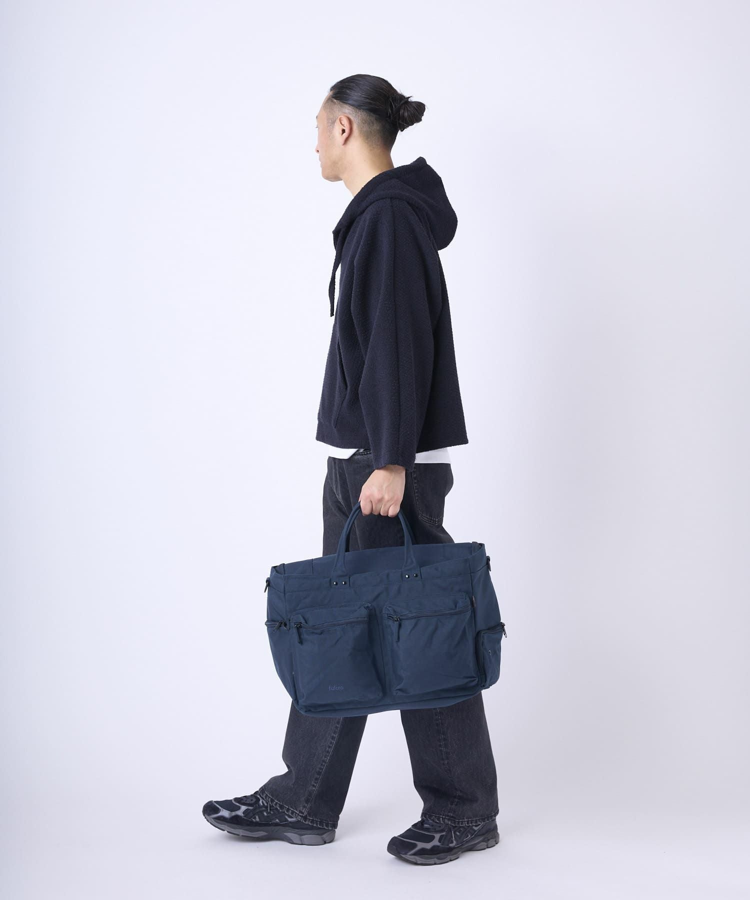 fulcro ボストンバッグ 撥水 キャリーオン シューズポケット付き 2WAY仕様 A4 Explorer fma-0013