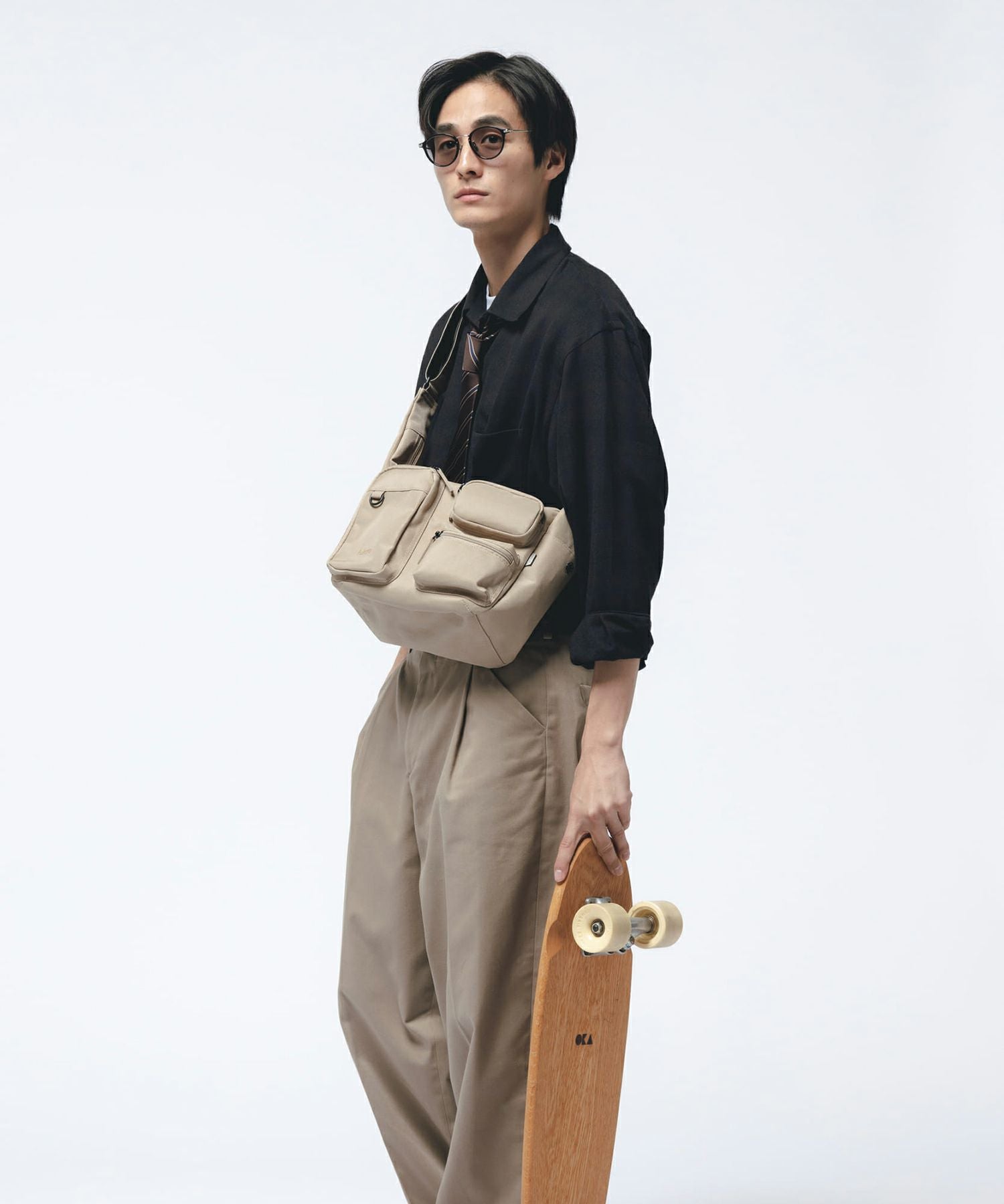 fulcro ショルダーバッグ 撥水 広い開口部 多収納 A5 City fma-0024