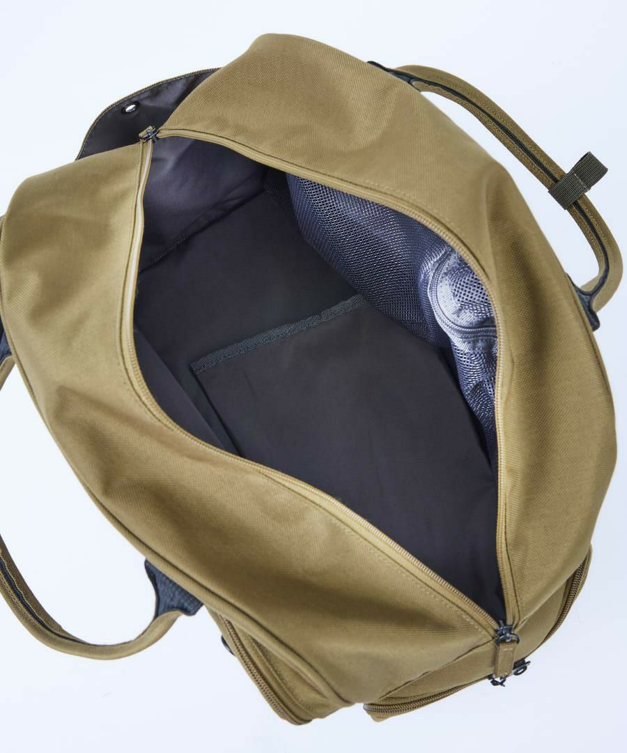 fulcro ボストンバッグ 撥水 大容量 形キープ シューズポケット付 ジムバッグ キャリーオン A4 City fma-0025