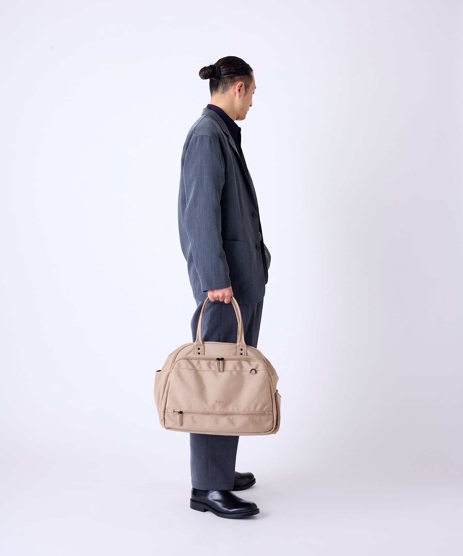 fulcro ボストンバッグ 撥水 大容量 形キープ シューズポケット付 ジムバッグ キャリーオン A4 City fma-0025