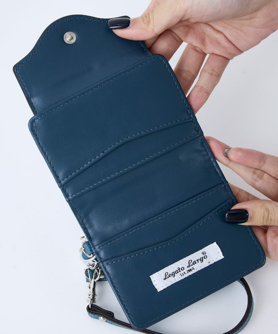 Legato Largo パスケース リール付き コンパクト 0 うすいサイフ　フラップ LJ-F3441