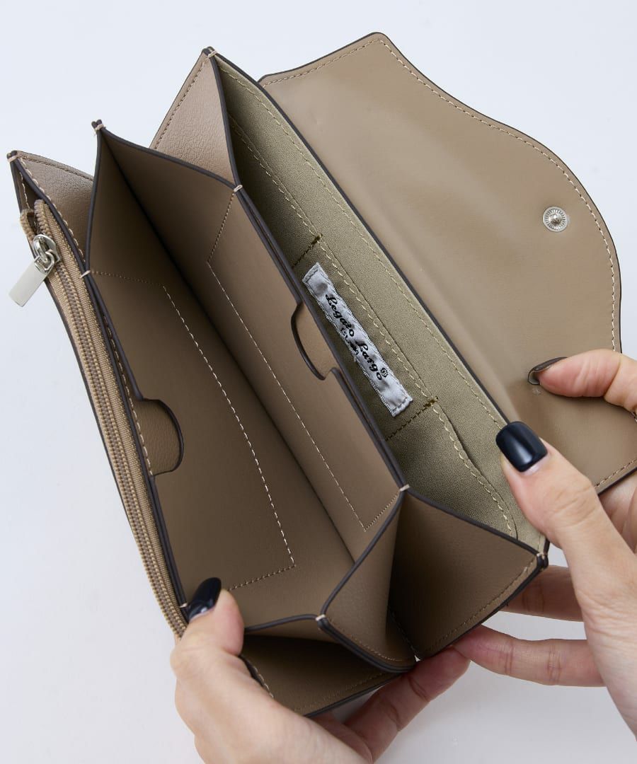 Legato Largo 長財布 うすいサイフ コンパクト 0 うすいサイフ　フラップ LJ-F3443