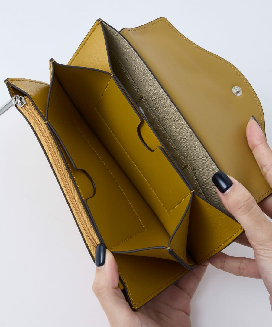 サルート 大人気 ビジュー yellow Mサイズ 在庫限り ジェイ&エムデヴィッドソン J&M Davidson 財布 長財布