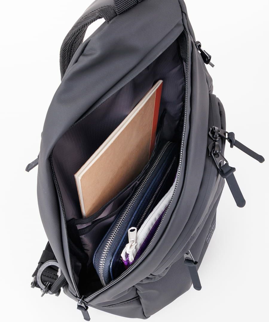 anello ボディバッグ ウエストポーチ 耐水 止水ファスナー キーフック 10ポケット A5 NIMBUS ATS1342