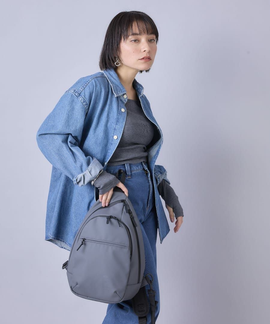 anello ボディバッグ ウエストポーチ 耐水 止水ファスナー キーフック 10ポケット A5 NIMBUS ATS1342