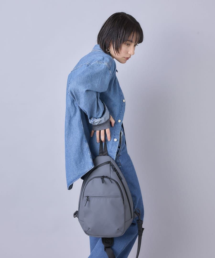 anello ボディバッグ ウエストポーチ 耐水 止水ファスナー キーフック 10ポケット A5 NIMBUS ATS1342