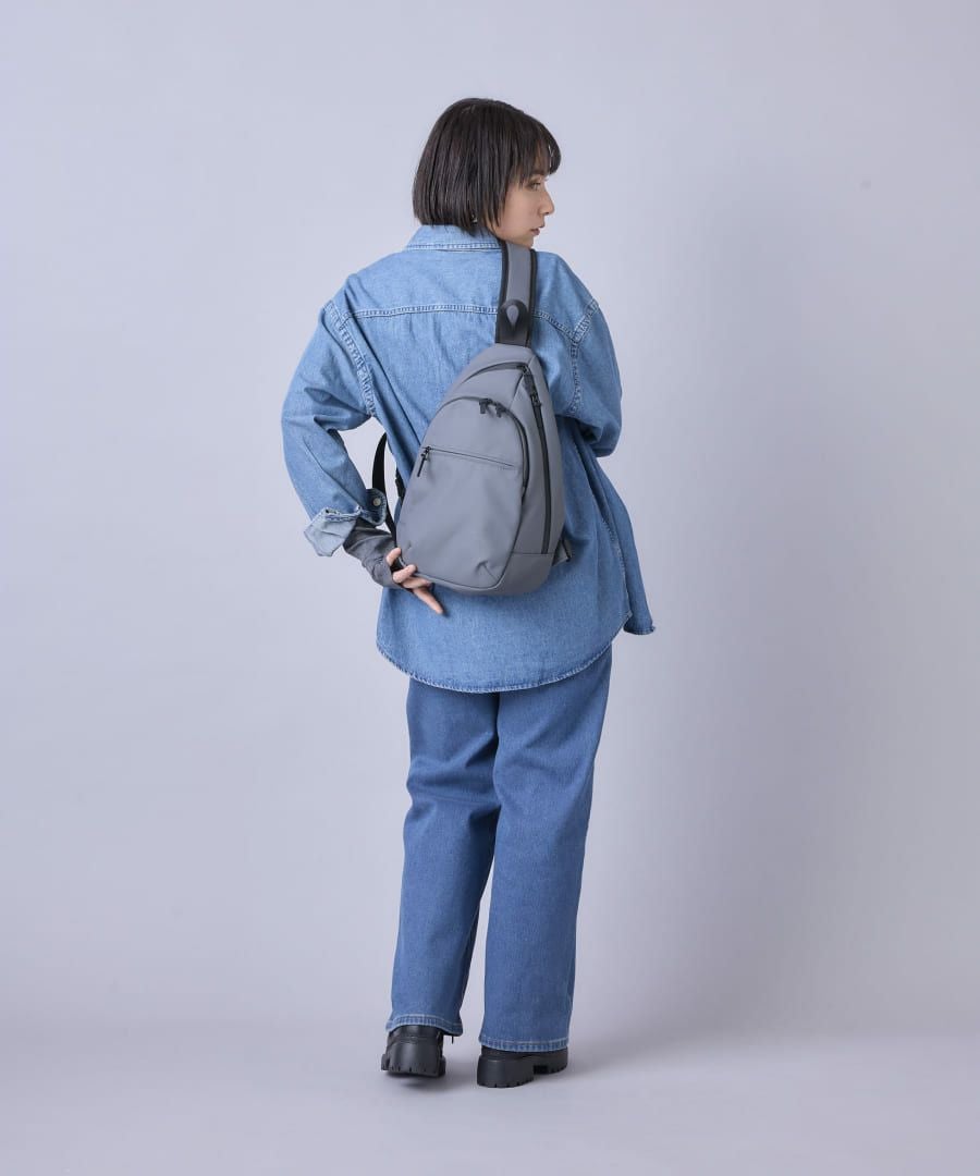 anello ボディバッグ ウエストポーチ 耐水 止水ファスナー キーフック 10ポケット A5 NIMBUS ATS1342